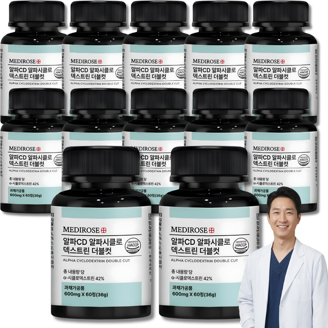 [정품] 고함량 알파CD 사이클로 덱스트린 시클로 식약처 HACCP 인증, 12개
