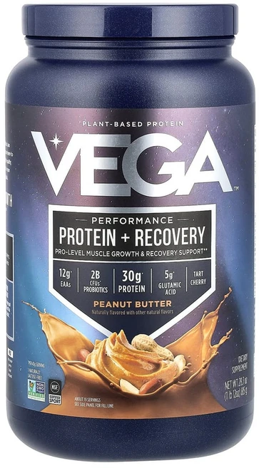 베가 스포츠 식물성 프리미엄 단백질 분말 땅콩버터 815g (1lb 12oz) - 쿠팡