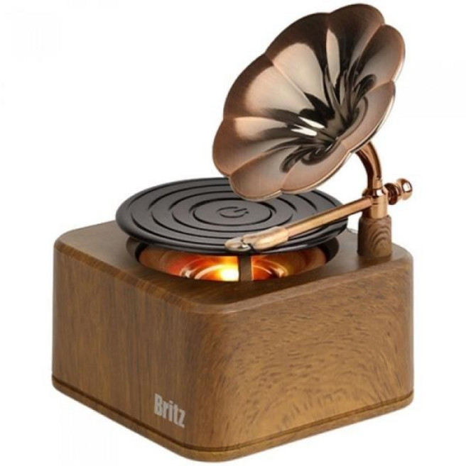 브리츠 미니어처 축음기 블루투스 스피커, (정품)BA-MK150, 혼합색상