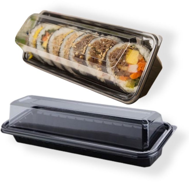K1 김밥한줄용기 초밥용기 김밥 위생 일회용 도시락용기 배달 포장용기, 1000개, 1개