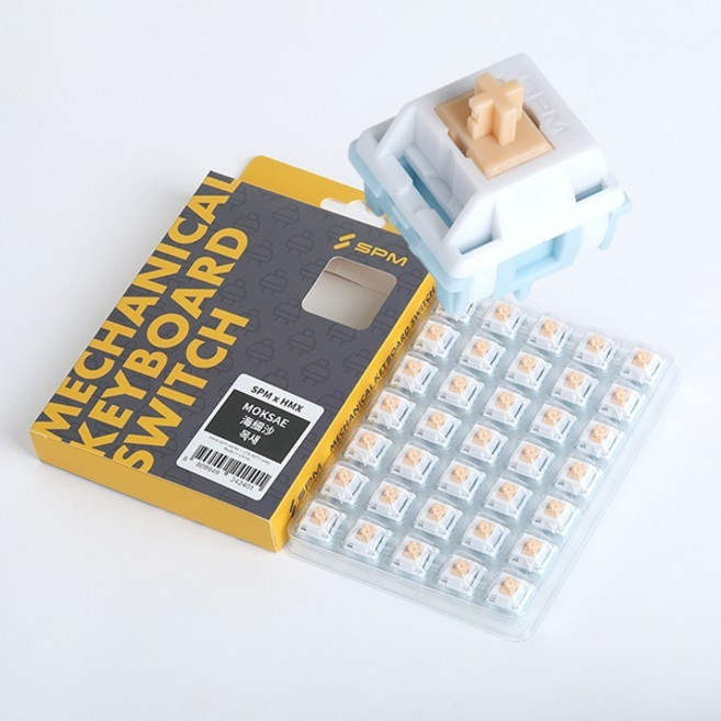 SPM 기계식 키보드 스위치 HMX x SPM 목새 리니어 저소음 스위치 5핀 105개 패키지, SPM 기계식 키보드 스위치, HMX x SPM 목새