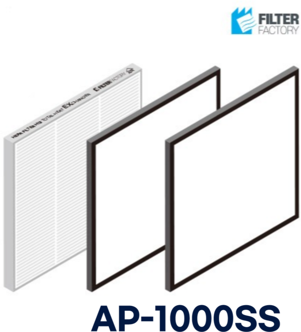 [호환] 에어패스 AP-1000SS 산업용 환기 시스템 전열교환기 필터, 1개