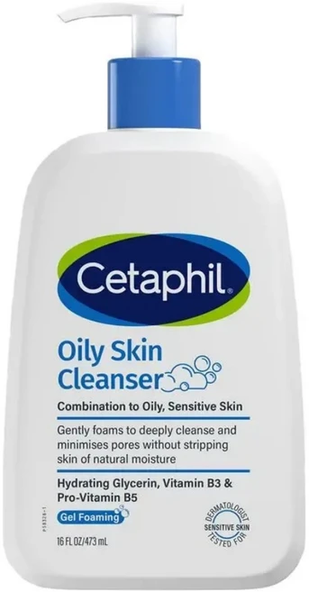 세타필 오일리 스킨 젤 포밍 클렌저 Cetaphil Oily Skin Gel Foaming Cleanser, 1개, 473ml - 쿠팡