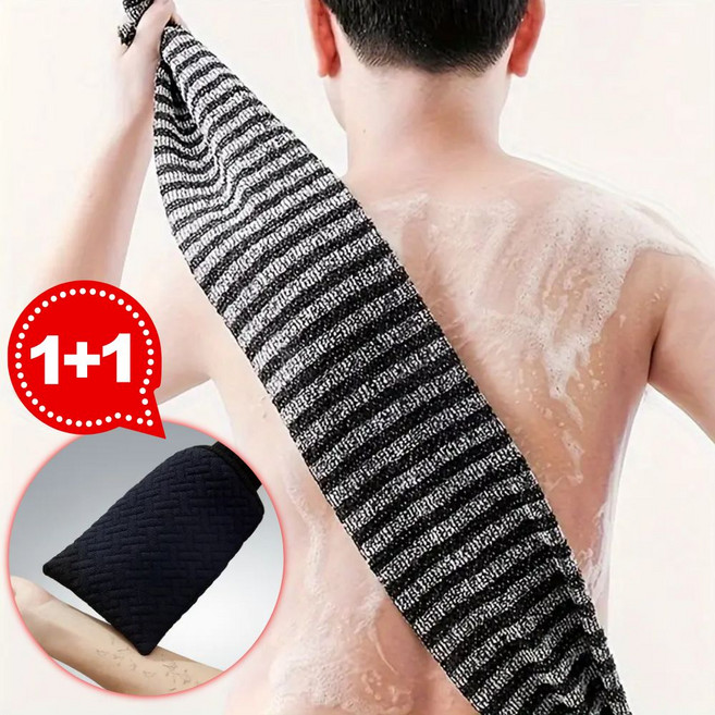 쓸리보 남성용 강력 각질 제거 집중 케어 와이드 때타올, 1개, 1개입