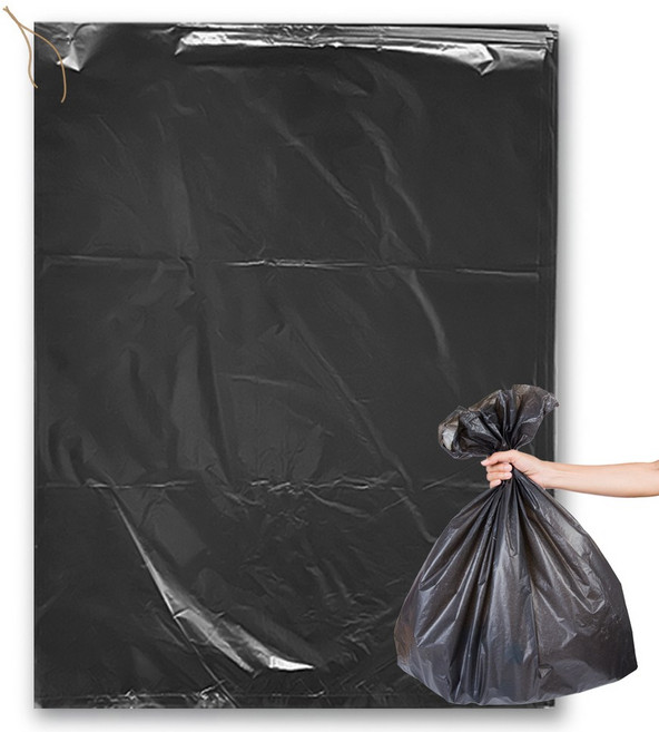 평판 쓰레기봉투 검정, 500개, 50L