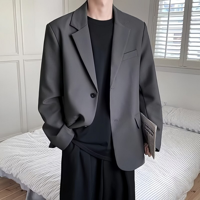 남자 정장 재킷 빅사이즈 베이직 정장 코트 데일리 오피스룩