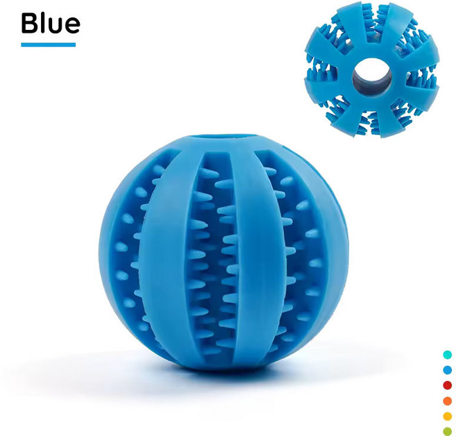 레오나 반려동물 간식 장난감 볼, 1개, 블루