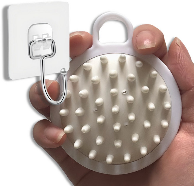 버니드업 두피 마사지 샴푸 브러쉬 딥클렌징, 1개, 화이트