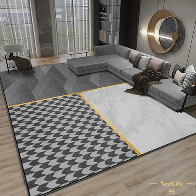 니라이프 북유럽 스타일 거실 러그 대형 사계절 침실 러그, RY009