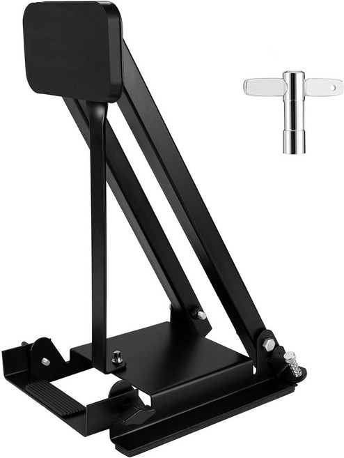 이스턴 드럼 페달 싱글/ 트윈 페달 베이스드럼 연습 패드, 1개, 블랙