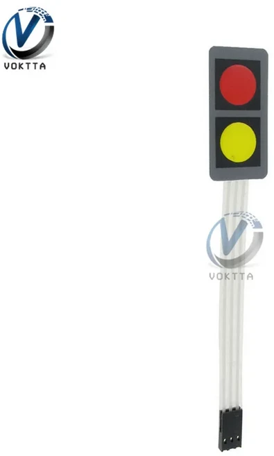 1pc 1x2 1x3 1x5 매트릭스 어레이 2Key 3Key 5Key 멤브레인 스위치 키패드 매트릭스 멤브레인 스위치 제어, 01 1x2 2Key