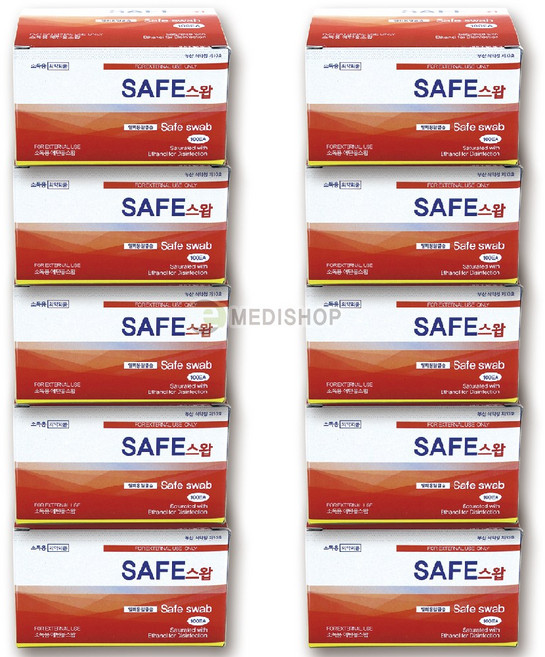 세이프 알콜 스왑, 100개입, 10개