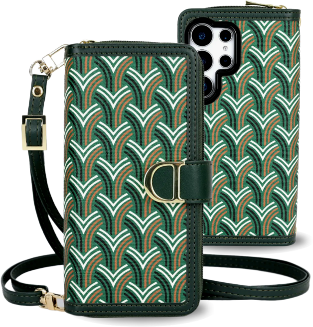 루에드 지퍼 지갑형 다이어리 케이스 휴대폰 지갑 가방 케이스 + 롱스트랩 포함