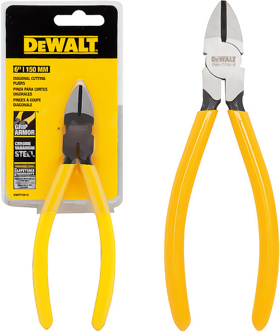 디월트공식대리점 6인치 그립아머 정밀 미니 니퍼 니뻐 DWHT70815, 1개