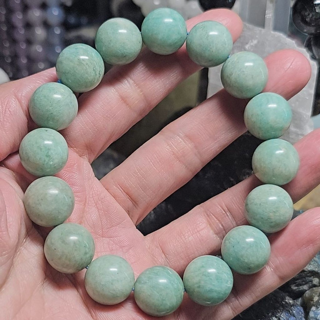灵石有約 老礦天河石手鍊 14.2mm