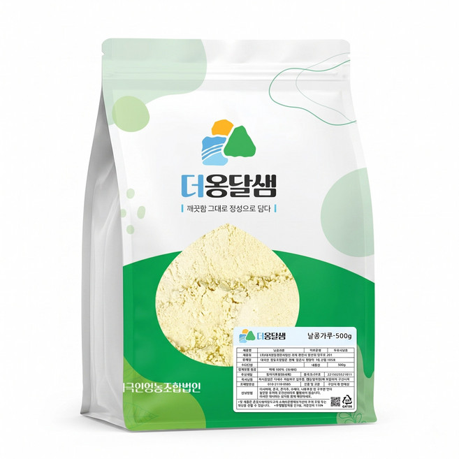 더옹달샘 국산콩으로 만든 생콩가루 500g 날콩가루 (백태 100%), 1개