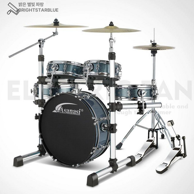 Asanasi 가성비 R70 버스킹 휴대용, 1개, 스타리블루 3 심벌 심벌