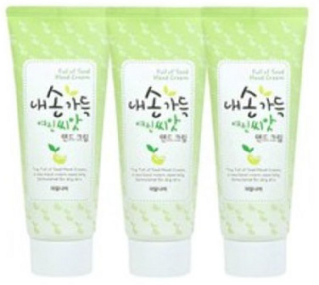 과일나라 내손가득 여린씨앗 핸드크림 100gX3개, 3개, 100g