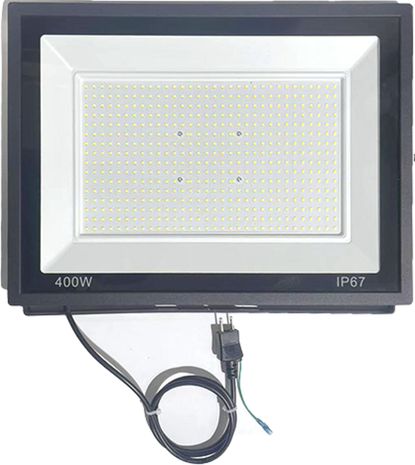 LED工業級投射燈 戶外露營工地照明, 400W-白光-110V/220V通用型, 1個