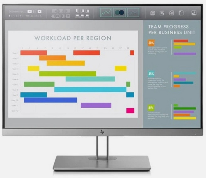 HP 24인치 E243i 모니터 - 중고 전문가 정밀검증 전원케이블 HDMI케이블 지원 6개월 보장, 24인치 CCTV용, 61cm