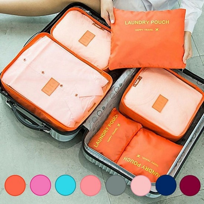캐리어정리백 풀구성 6in1 방수 여행용파우치 세트 여행파우치 20인치캐리어 28인치캐리어