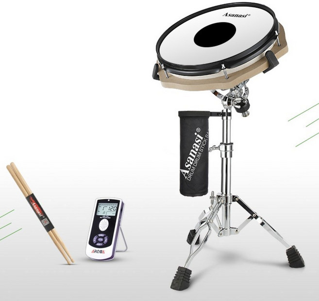 드럼 연습 패드 매트 연습용 전자 12인치, 메쉬형 12인치+백 세트 C, 1개