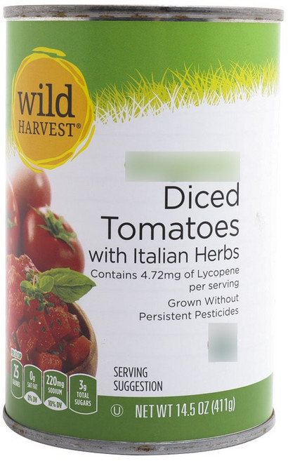 와일드하베스트 다이스드 토마토 이탈리안 허브 글루텐 프리, 411g, 1개