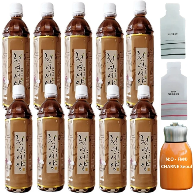 [설명서 포함]천현수 박사 산화질소 천연서약 면역력 강화 컨디션 유지 500ml 10병+텀블러 - 쿠팡