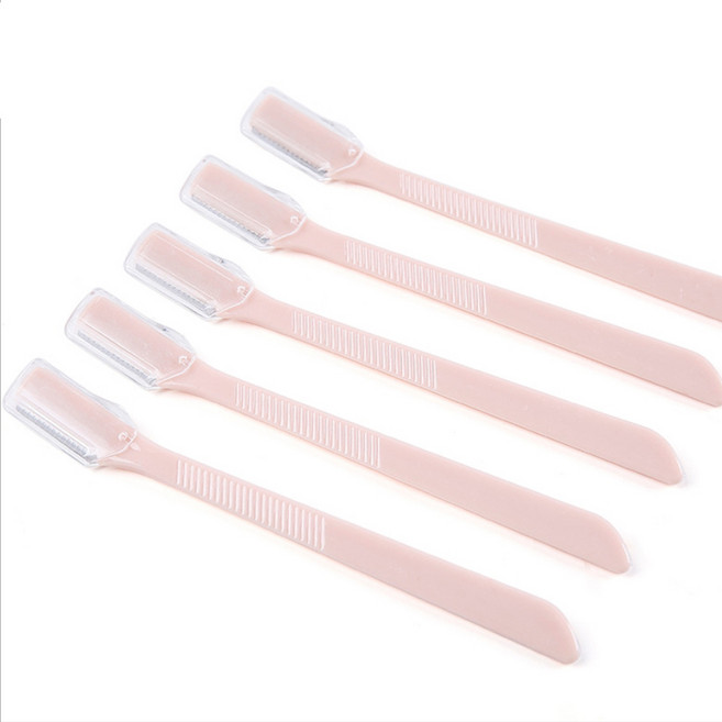 제품공감 핑크 눈썹칼 눈썹 정리 아이브로우 관리 도구, 5개