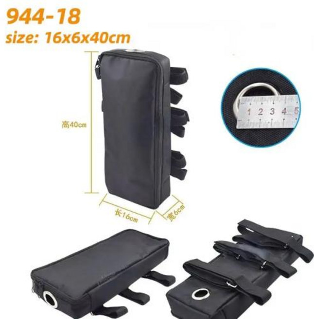 오토바이 바이크 킥보드 가방 전기 스쿠터 리튬 배터리 PVC 전면 후면 MTB 자전거 액세서리, 16x6x40cm, 1개