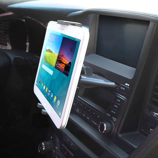 고성능 차량용 CD삽입형 태블릿 갤럭시Z폴드 아이패드 거치대 홀더 자동차 씨디슬롯 갤럭시탭 스마트폰 거치대, 1개