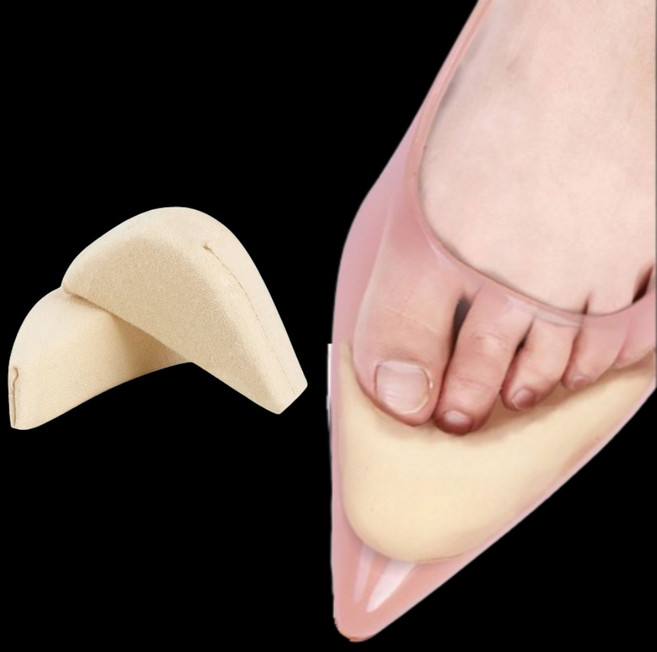 솔플레이스 구두 클때 여성 남성 뾰족 구두 하이힐 스니커즈 로퍼 운동화 앞코 쿠션 큰구두 사이즈 줄이기 축소 조절 조정 앞꿈치 앞굼치 앞발 발가락 발보호 쿠션 패드 블랙 베이지