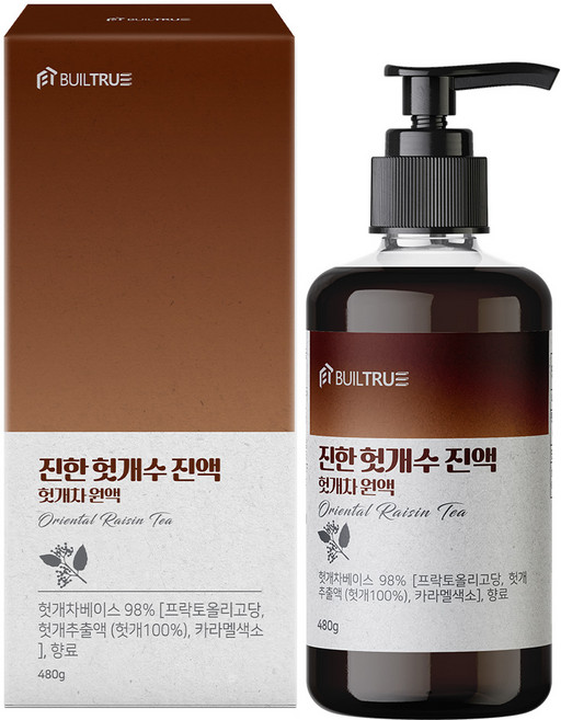 빌트루 진한 헛개수 진액 헛개차 원액, 1개, 480g