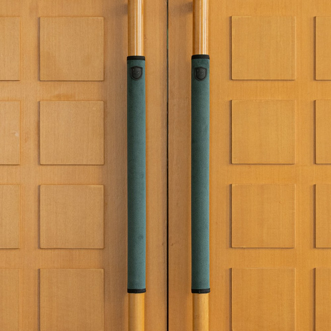 클린모드 문손잡이 커버 항균 벨벳 벨크로 세로형 도어핸들커버 55cm 1매입, 다크그린