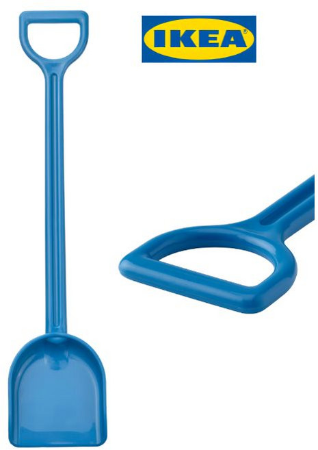 이케아 IKEA SANDIG 산디그 어린이모래놀이 장난감삽 어린이삽 40cm, 1개, 0.09kg, 블루