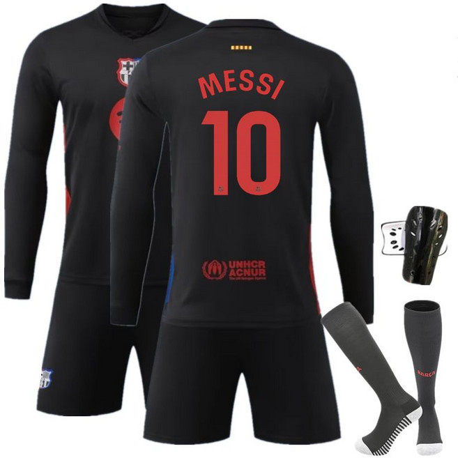 FC바로셀로나 메시 축구복 축구유니폼 제품 스포츠웨어 축구 유니폼 훈련복 긴소매 팀 저지 저지 레플리카