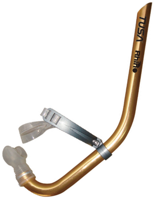 투사 센터스노클 Rhino 수영 연습용 스노클링, 골드