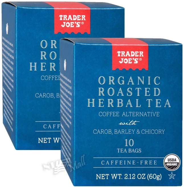 [1+1]트레이더조 오가닉 허벌 티 60g 10팩 TRADER JOE'S ORGANIC ROASTED HERBAL TEA - 쿠팡