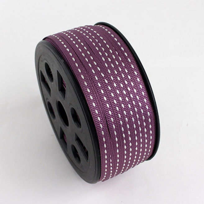 [리밴드] 골지스티치리본 골백 선물포장 리본끈 5mm 90m, D52. 진팥