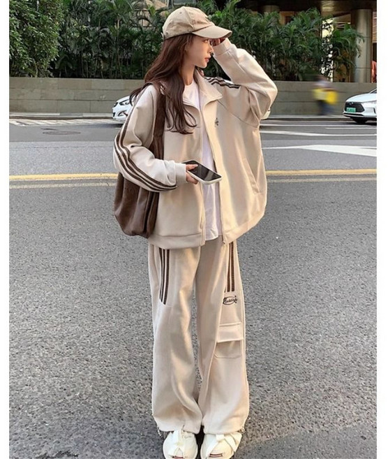 【遮肚顯瘦】大碼衛衣套裝 運動套裝 休閒套裝 衛衣兩件套 胖mm套裝 寬鬆舒適 純棉面料 秋季時尚 適合200-300斤