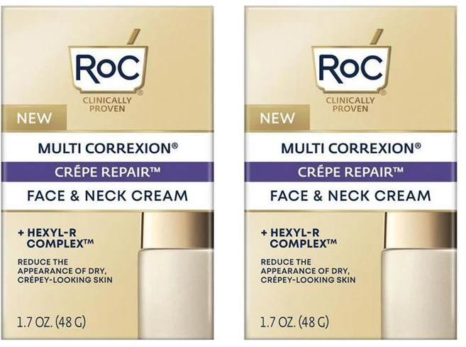 록 멀티 다목적 크림 코렉션 크레이프 리페어 페이스 목 넥크림 48g 2개 RoC Multi Correxion Crepe Repair Face & Neck Cream 48g - 쿠팡