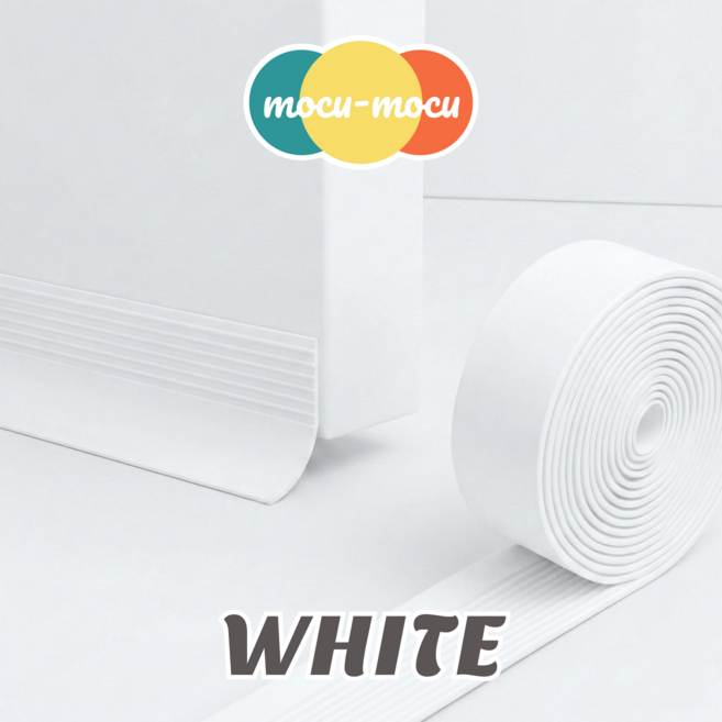 모꾸모꾸 PVC 문풍지 현관문 상가유리문 바람막이 (흰색/고급형), 1개