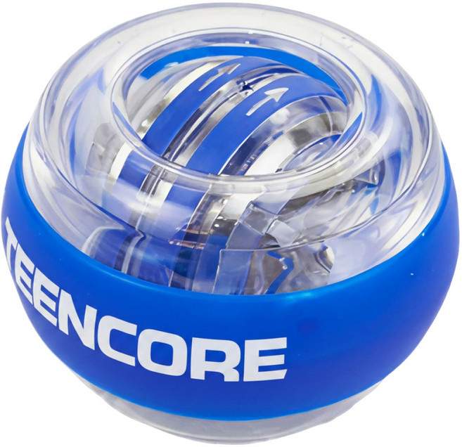 틴코어 헤비코어 pro 자이로볼 LED 전완근 손목 근육 운동 악력기, 1세트, 프라임 블루