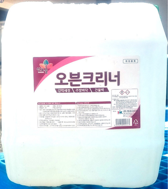 업소용 오븐 크리너 20kg 주방 후드 청소 기름때 제거, 1개