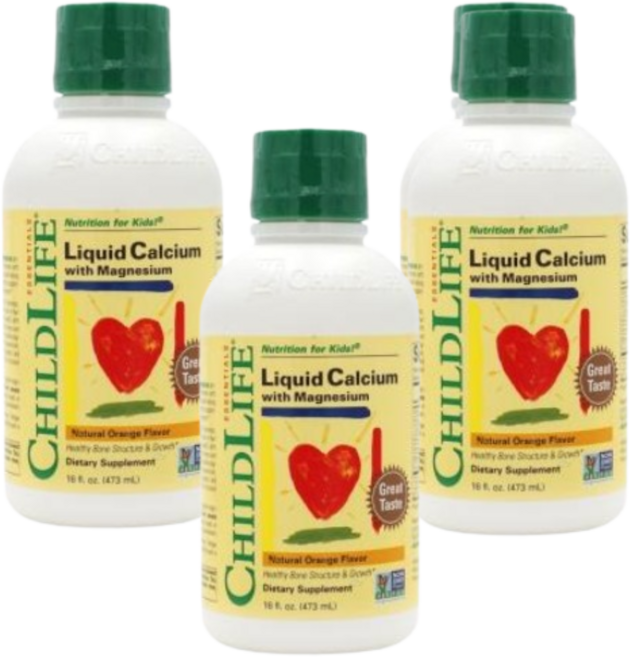 [Childlife] 리퀴드 칼슘 위드 마그네슘 473 ml 3 SET, 473ml, 3개