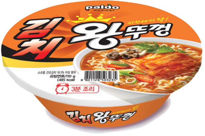 왕뚜껑 김치 컵라면 110g, 4개