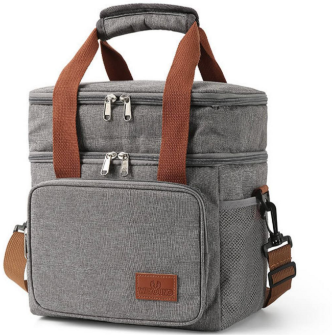보온 보냉 아이스 도시락가방, 그레이