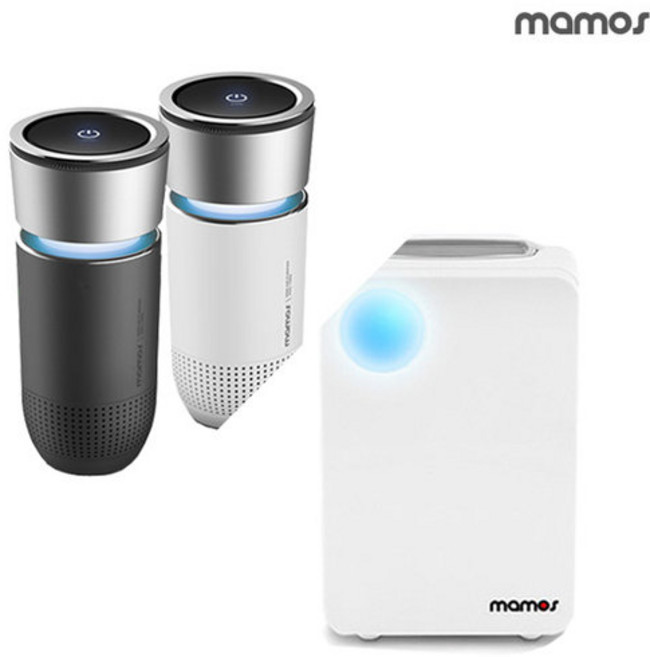 미니 제습기 800ml플러스차량용공청기, 마모스 미니 제습기800ml+미니공기청정기_화이트