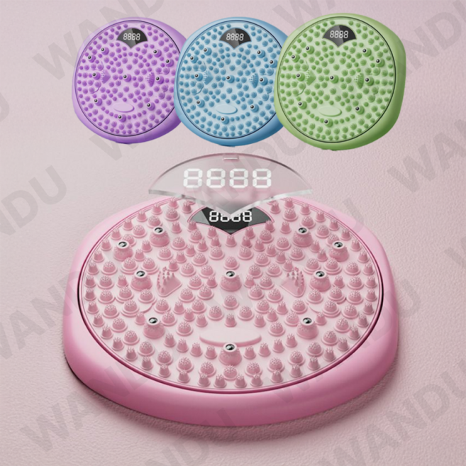 [BEST상품] 다이어트 허리 슬리밍 발 지압판 2in1 지압매트 당지압 요법 붓기 개선 발지압 스텝퍼 발바닥 마사지기, 녹색-스마트 디스플레이, 1개