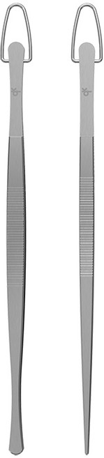 델키 핀셋 집게 셰프 조리용 요리용 고리형 집게 25cm 1+1일자 원형 2pc, 25cm(원형+일자), 2개